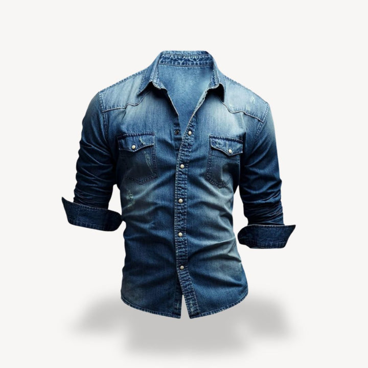 Denim Western Shirt Men's | Loravelle