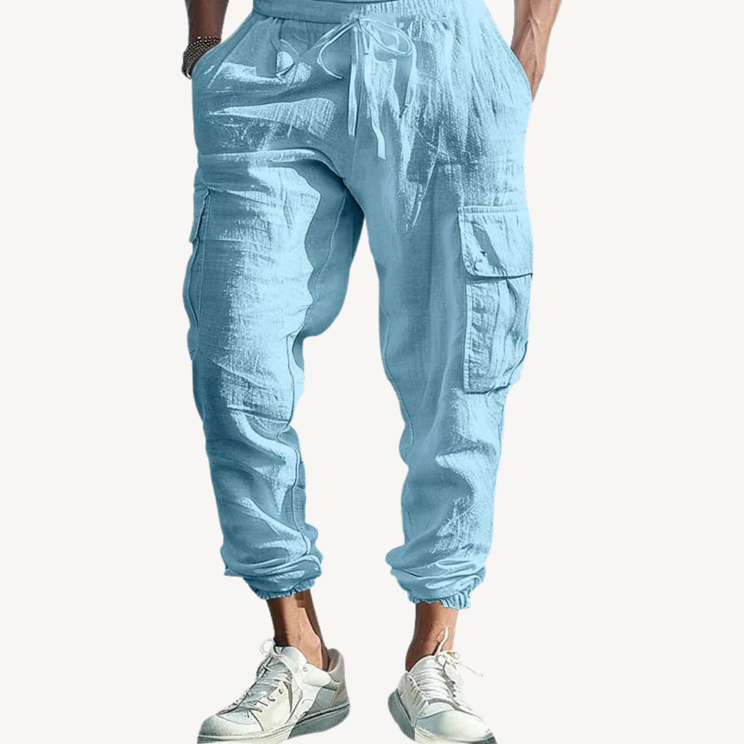Men’s Casual Cotton Cargo Pants | Loravelle