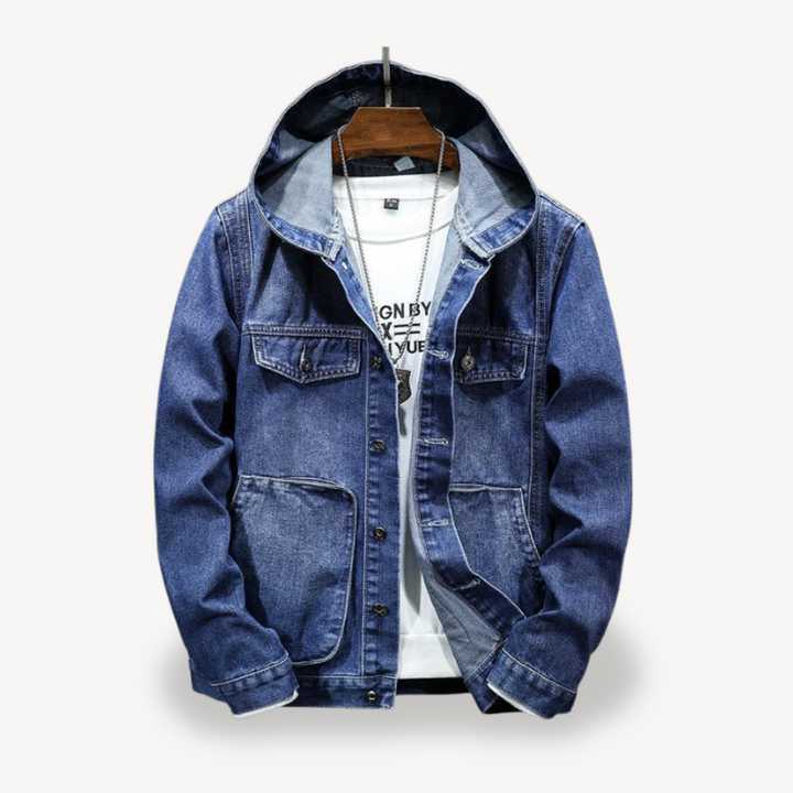 Denim Hoodie Jacket for Men | Loravelle