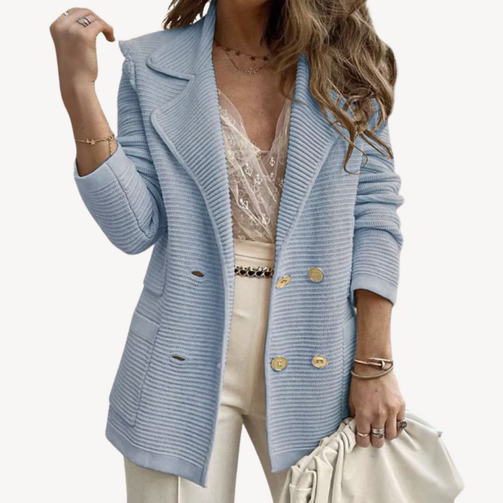 Women's Ribbed Blazer Jacket | Loravelle