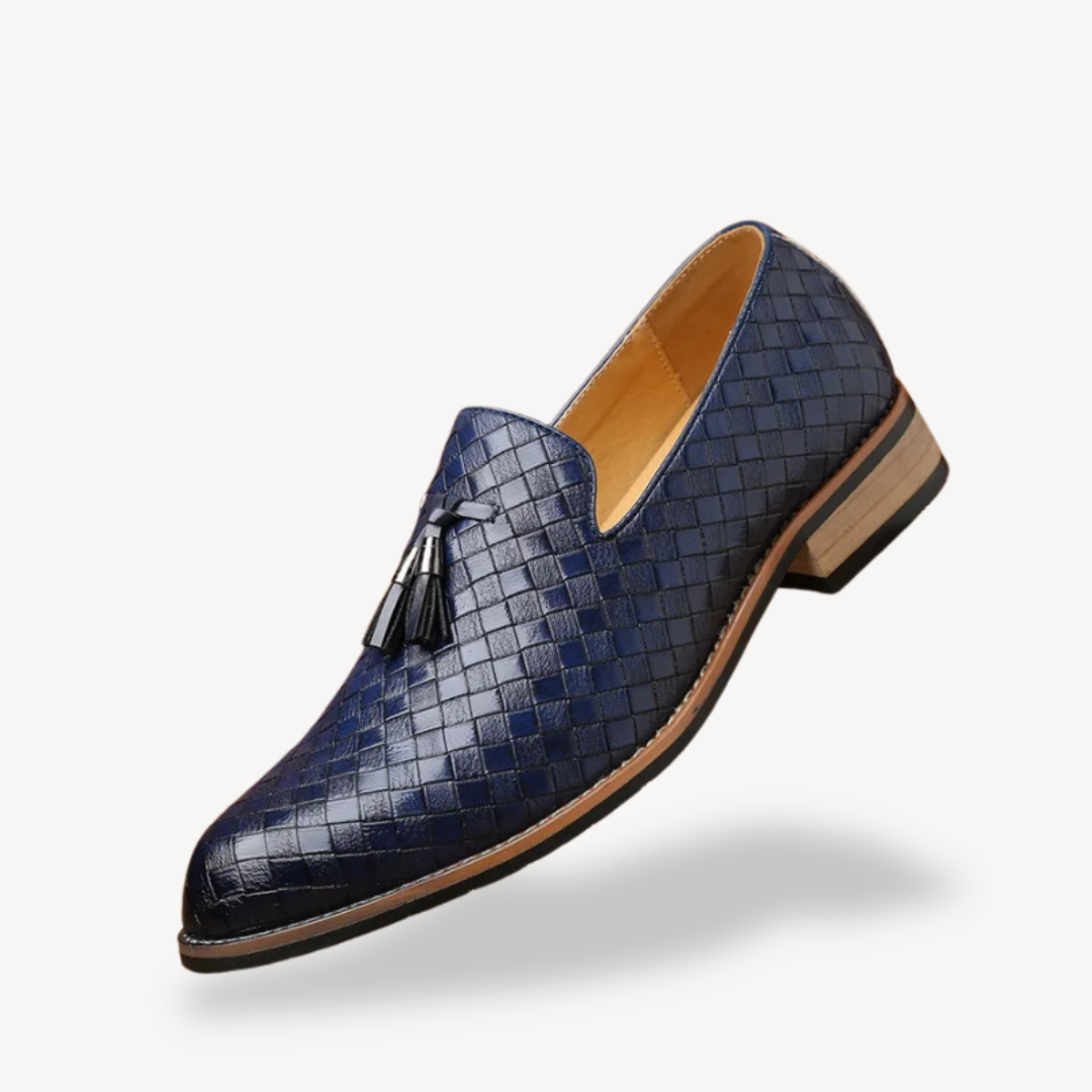 Men's Orthopedic Loafers Woven Tassel Slip-Ons | Loravelle