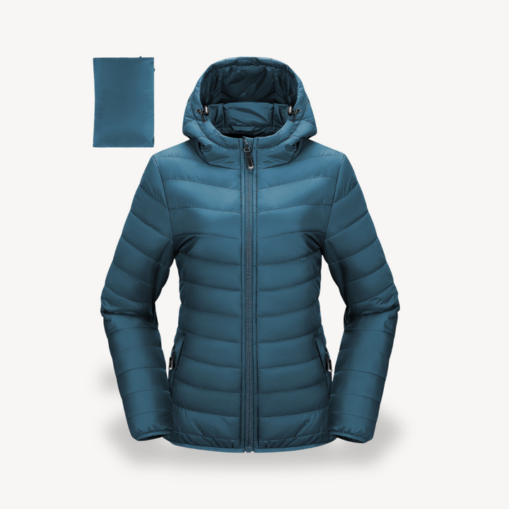 Women’s Packable Puffer Jacket with Hood | Loravelle