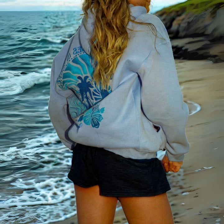 Hoodie with Graphic Print Women | Loravelle