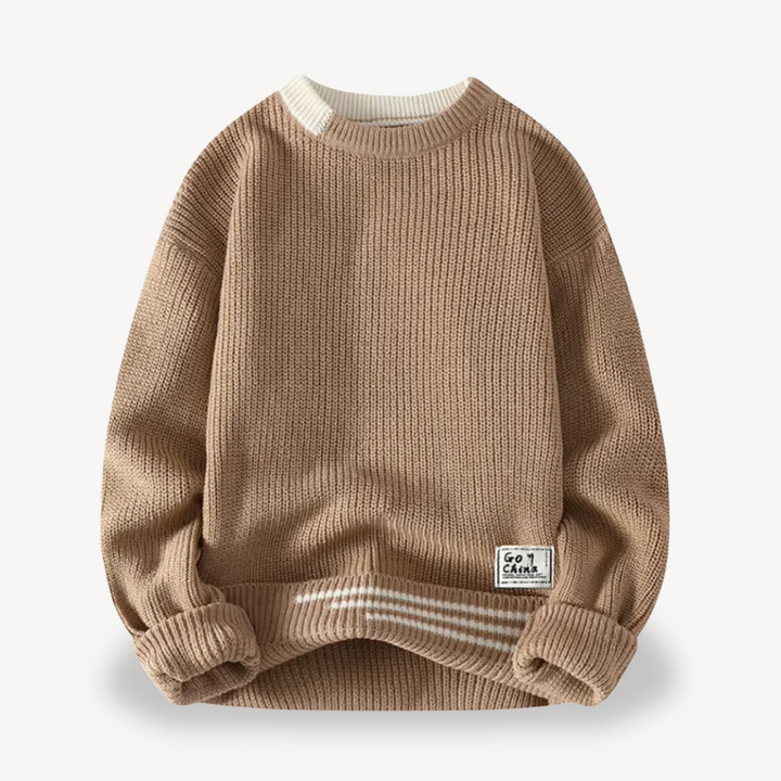 Men's Ribbed Knit Sweater | Loravelle
