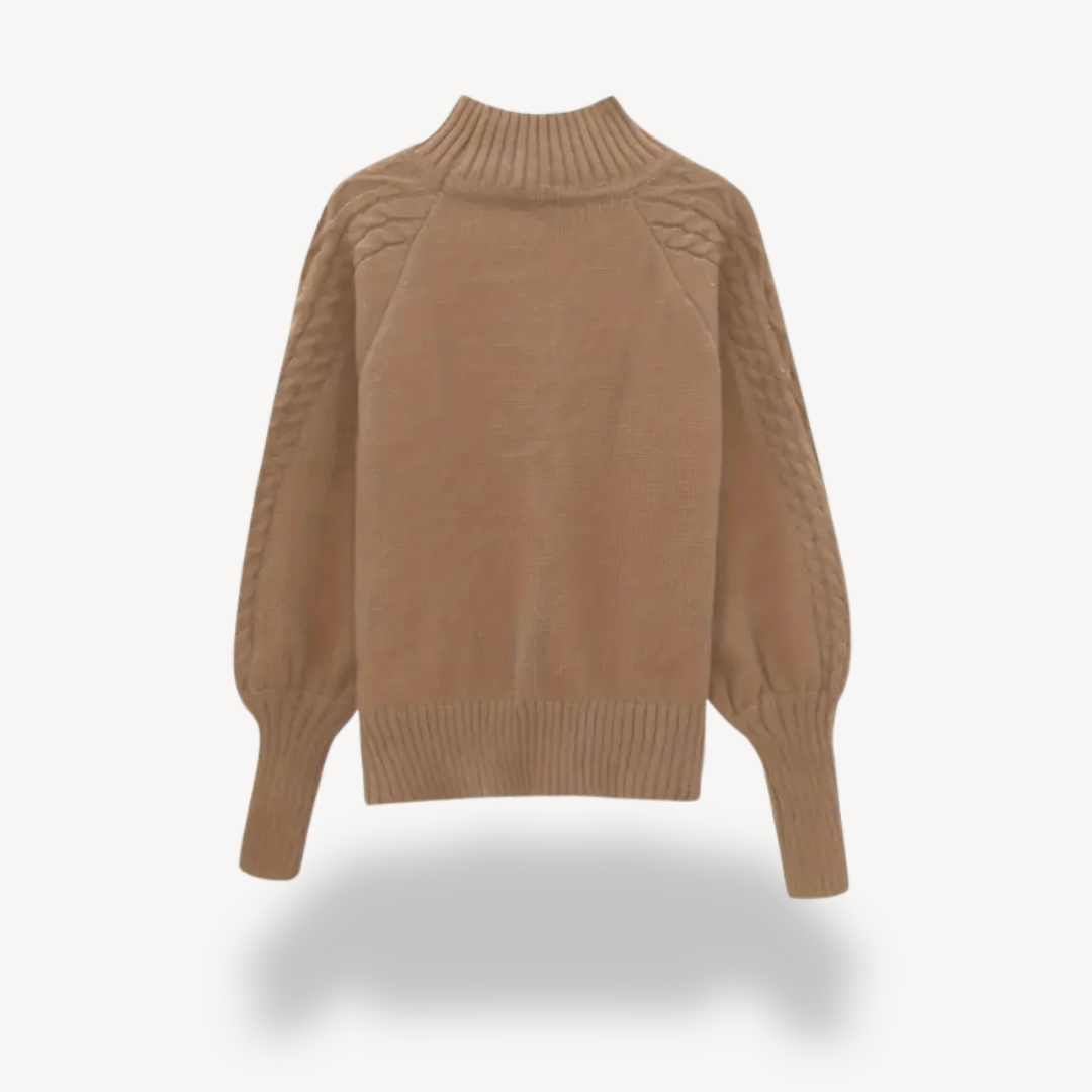 Cable Knit Turtleneck Sweater for Women | Loravelle