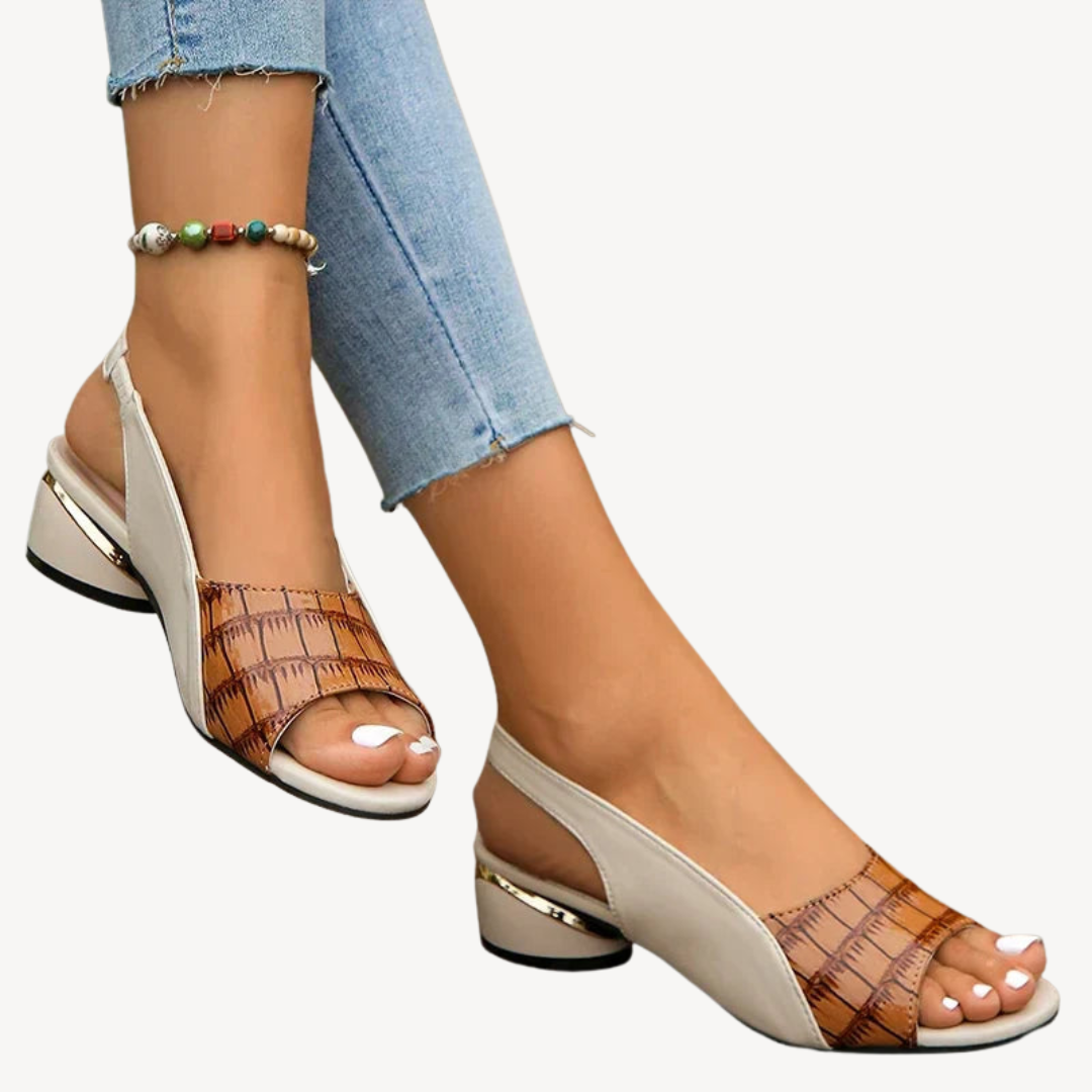 Women's Orthopedic Block Heel Sandals | Loravelle