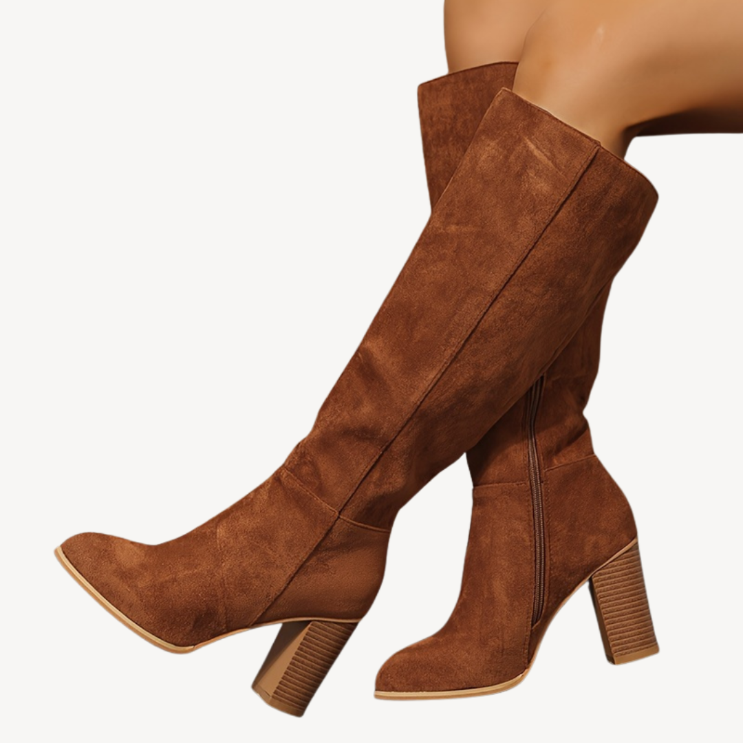 Orthopedic High Heeled Knee-High Boots | Loravelle