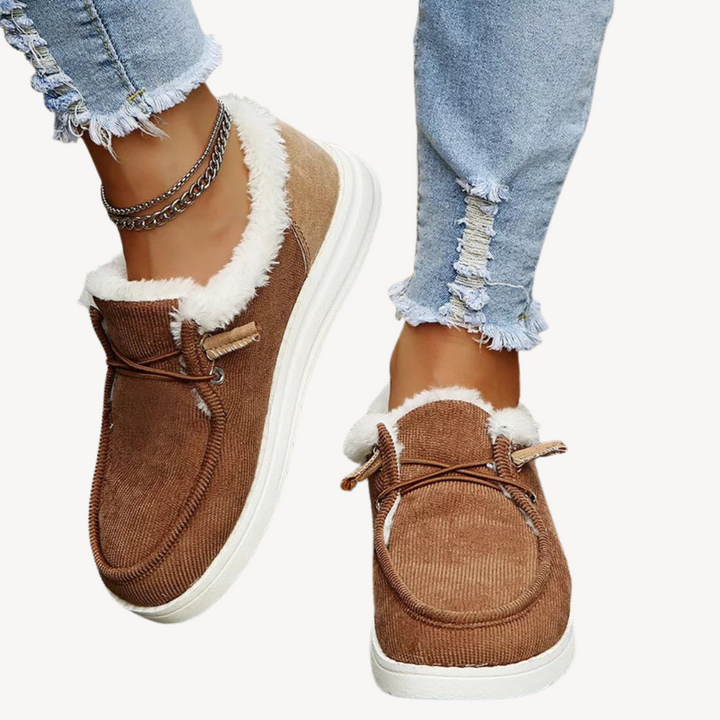 Women’s Orthopedic Slip-On Shoes – Fleece Lining | Loravelle