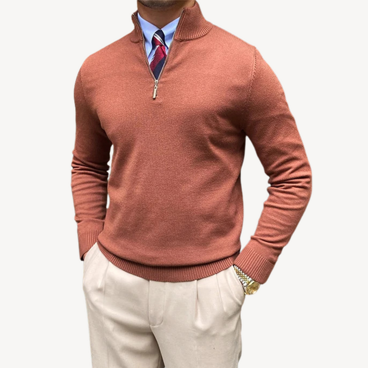 Men's Quarter Zip Sweater | Loravelle
