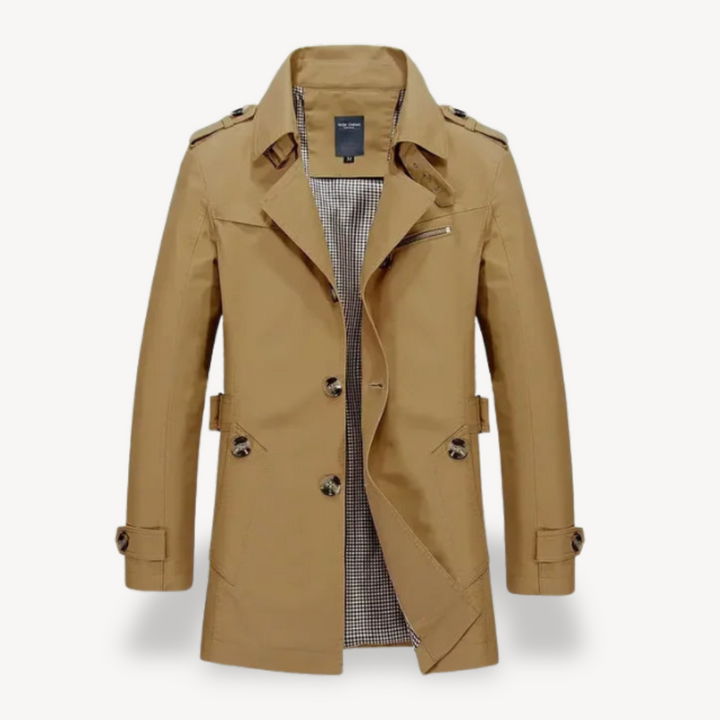 Men's Casual Slim Fit Trench Coat | Loravelle