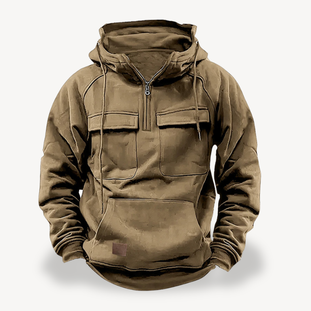 Men's Fleece Cargo Hoodie | Loravelle