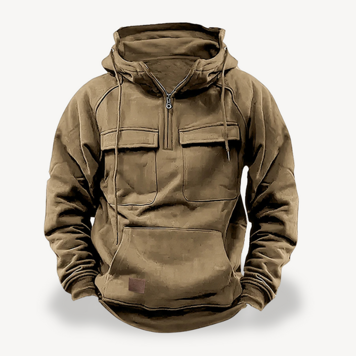 Men's Fleece Cargo Hoodie | Loravelle