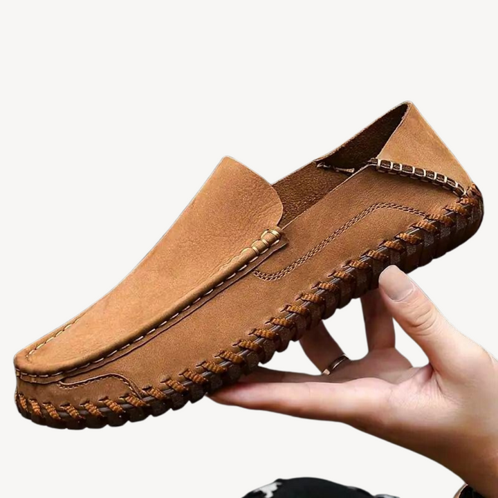 Men's Orthopedic Leather Slip-On Shoes | Loravelle