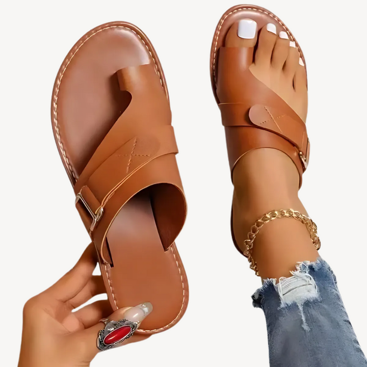 Women's Orthopedic Slide Sandals with Adjustable Strap | Loravelle