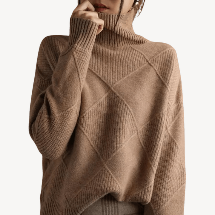 Women's Knit Turtleneck Sweater | Loravelle