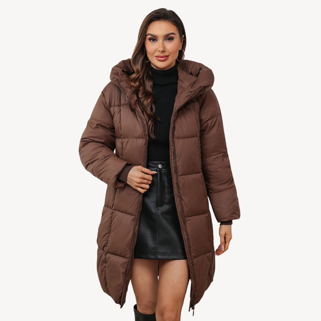 Puffer Coat with Hood for Women | Loravelle