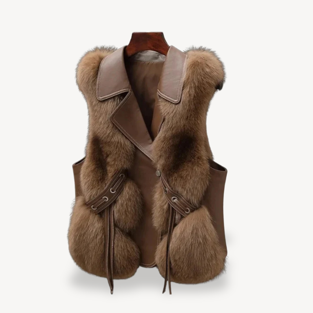 Faux Fur Lined Vest for Women | Loravelle