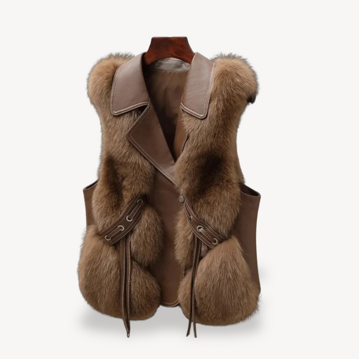 Faux Fur Lined Vest for Women | Loravelle