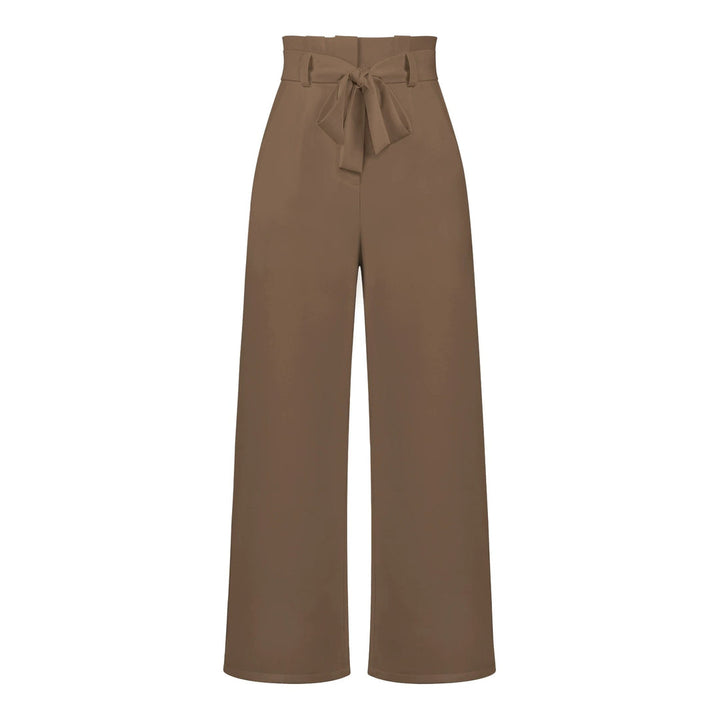 Tie Waist High-Waisted Trousers for women | Loravelle