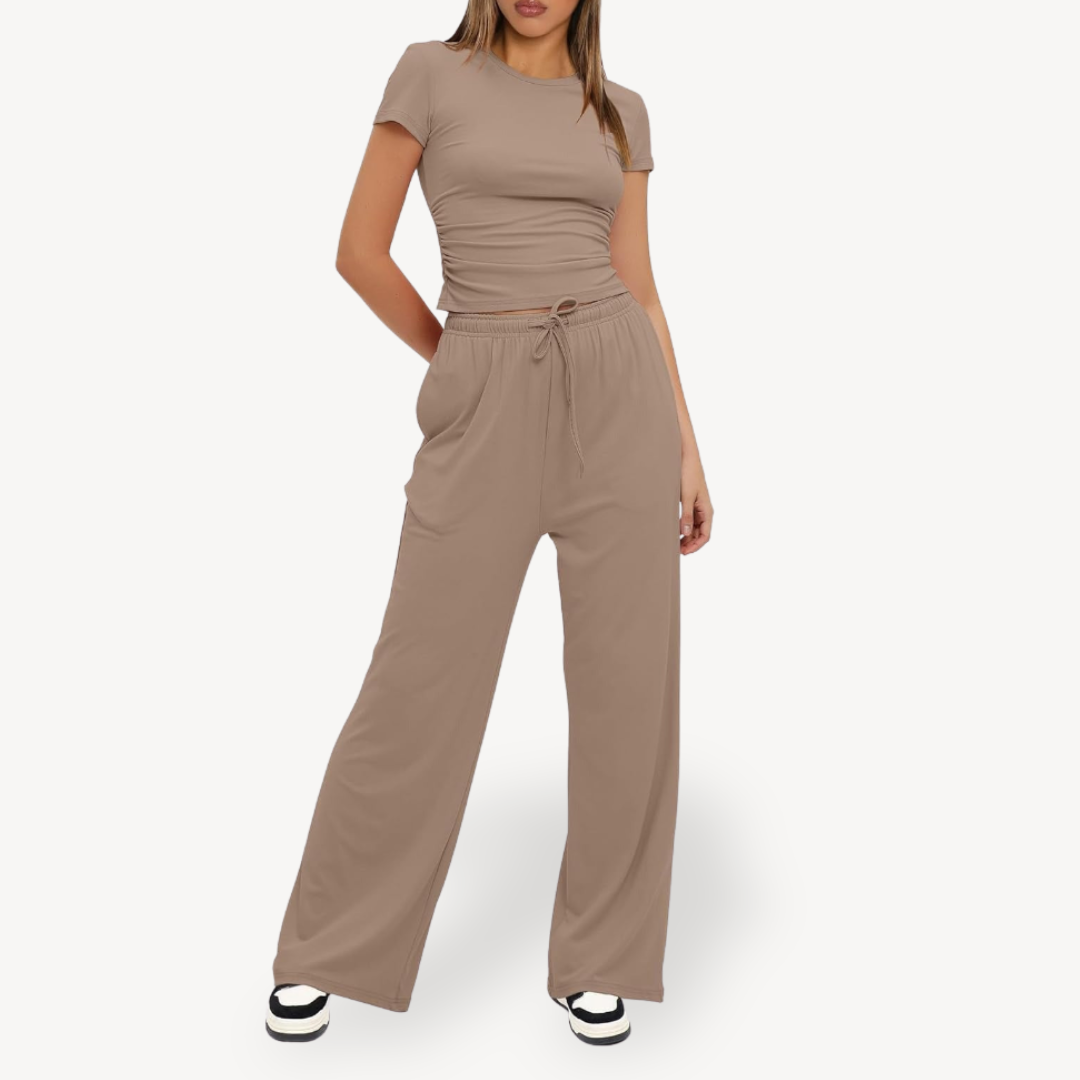 Drawstring Lounge Set for Women | Loravelle