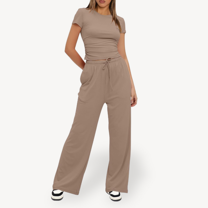 Drawstring Lounge Set for Women | Loravelle