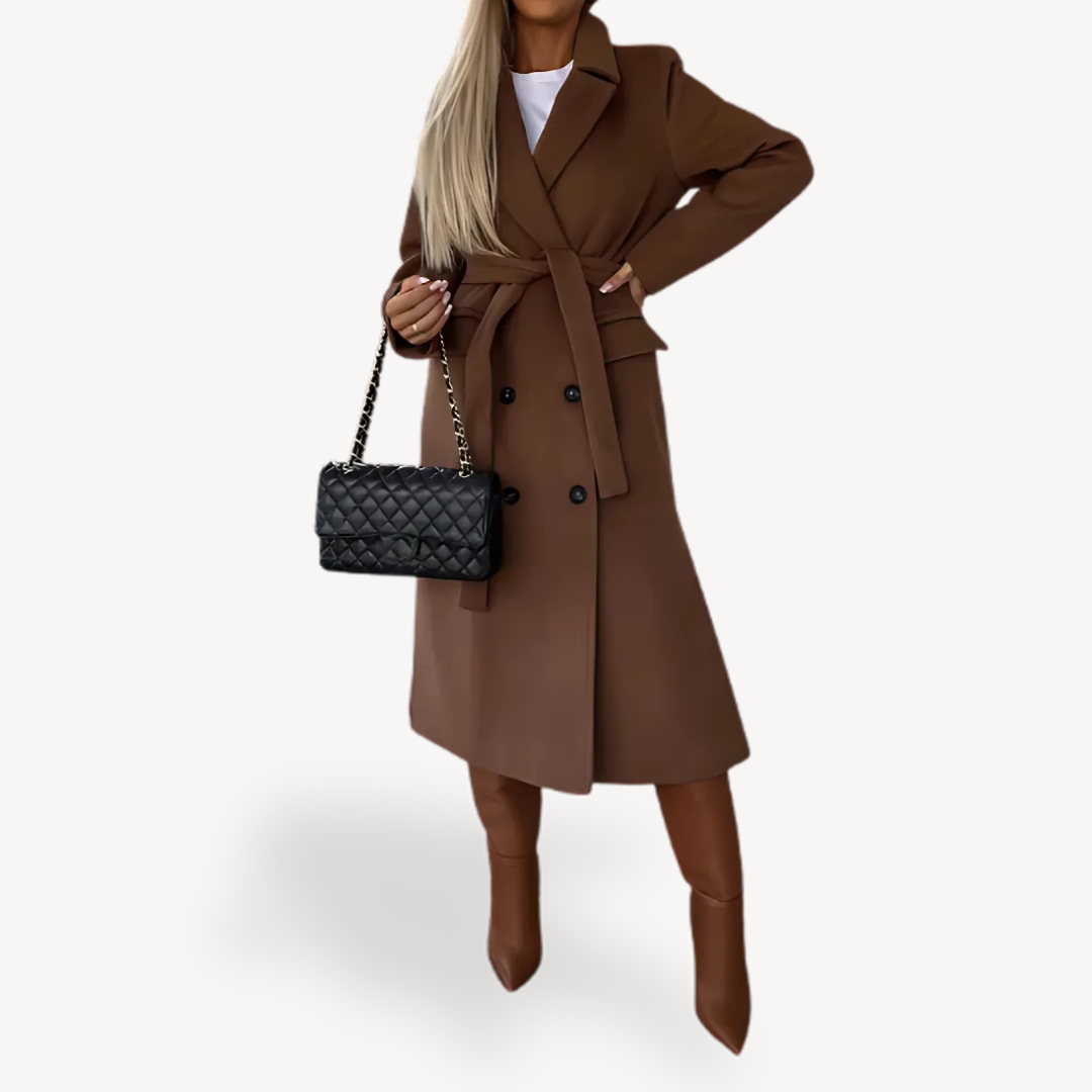 Women's Wool Blend Trench Coat | Loravelle