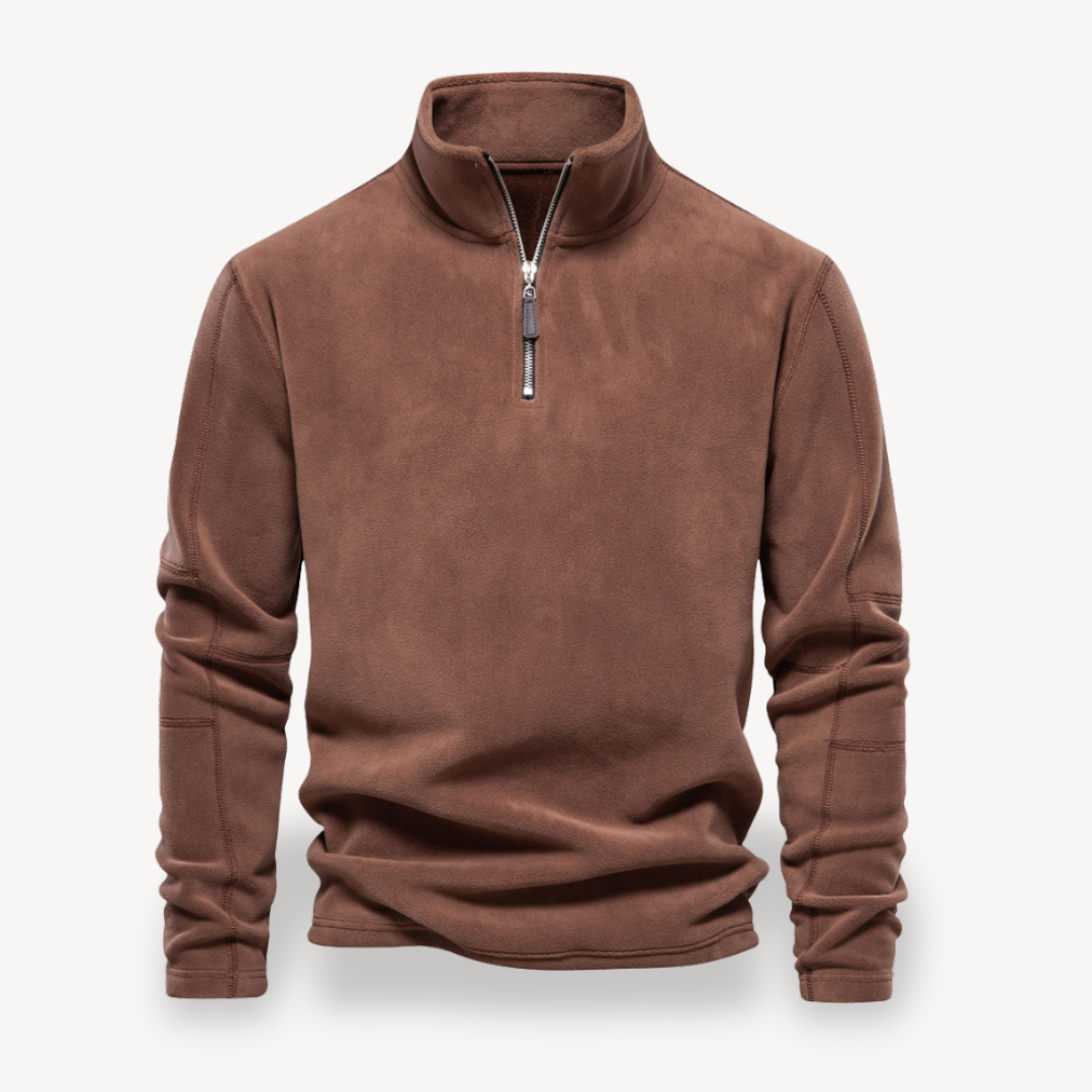 Fleece Quarter-Zip Pullover for Men | Loravelle