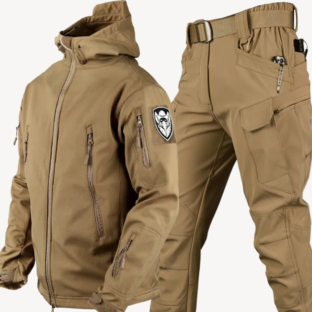 Men's Tactical Softshell Jacket & Pants Set | Loravelle