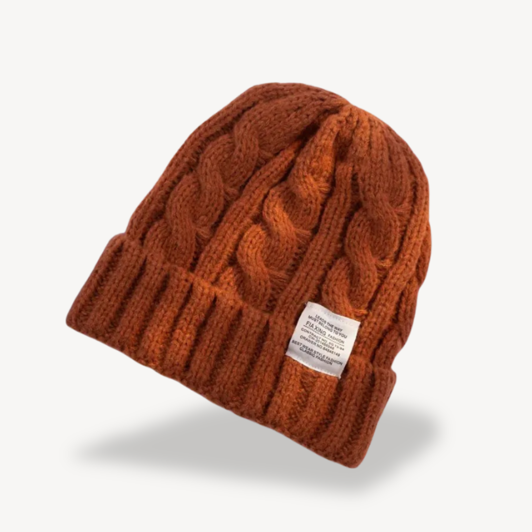 Cable Knit Beanie Hat for Women - Soft Wool Blend | Loravelle