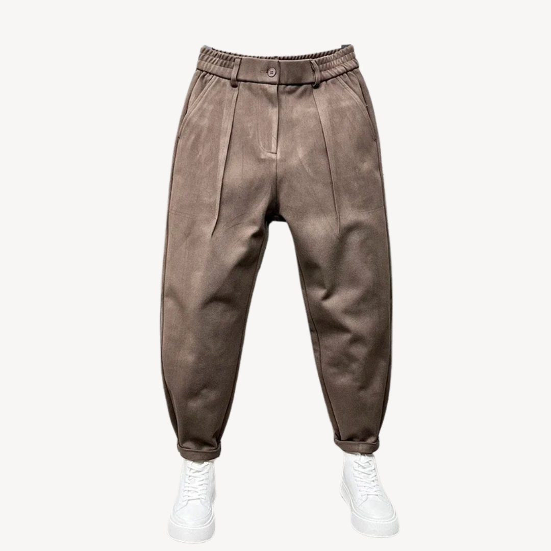 Men's Pleated Jogger Pants | Loravelle