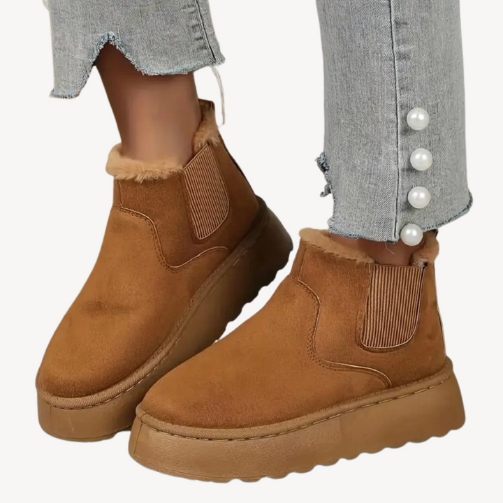 Women's Orthopedic Faux Fur Ankle Boots | Loravelle