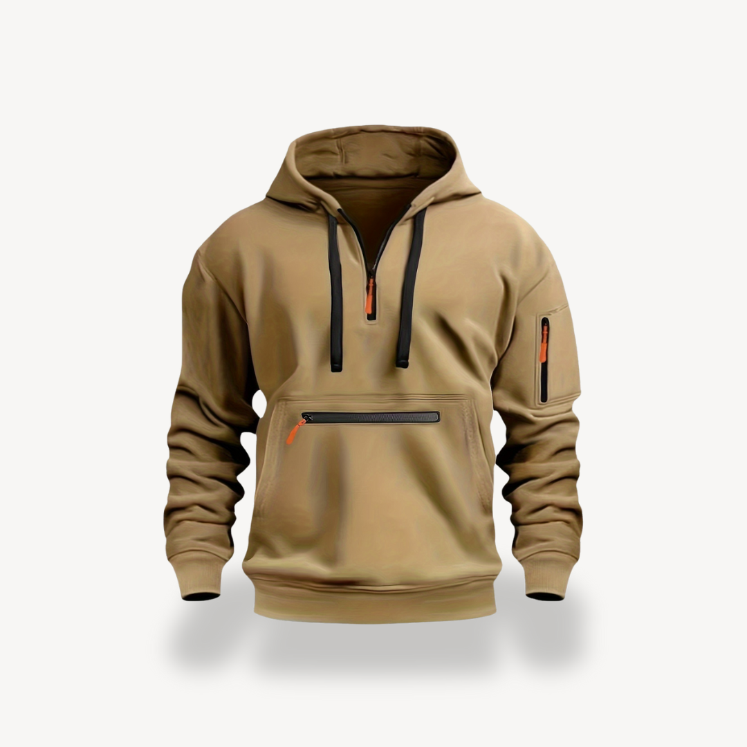 Men’s Cotton Blend Zip Hoodie | Loravelle