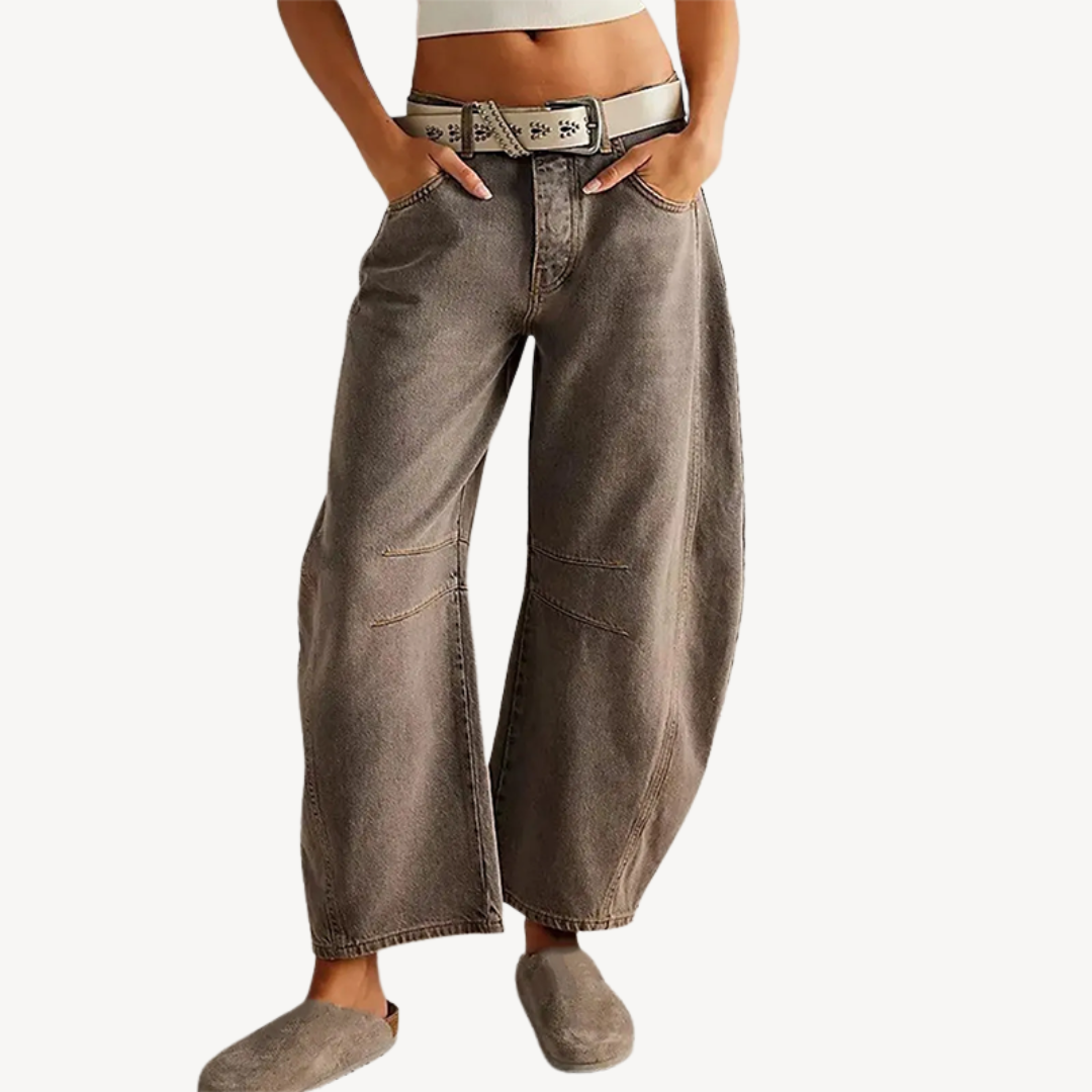Women's Wide-Legged Denim Pants | Loravelle