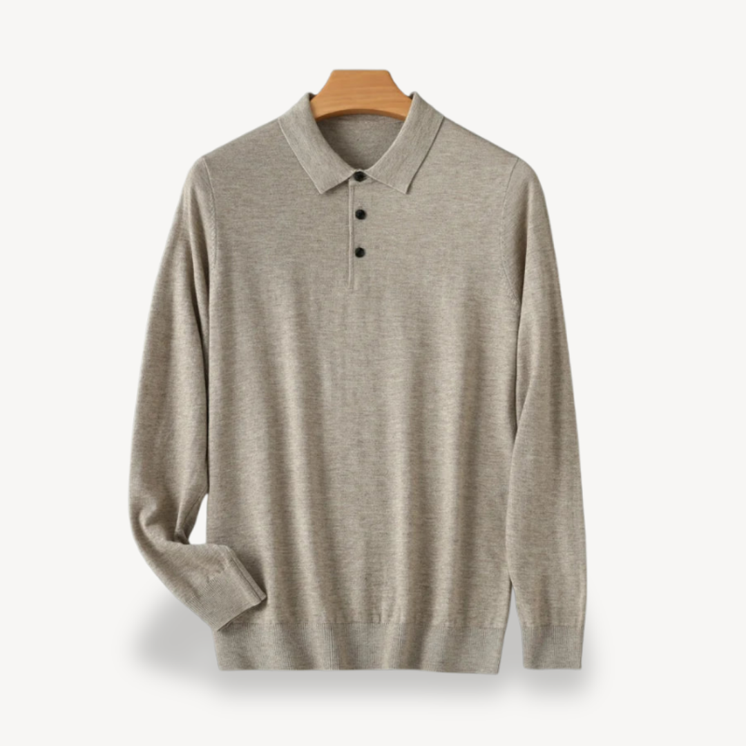Men’s Long Sleeve Polo Shirt | Loravelle