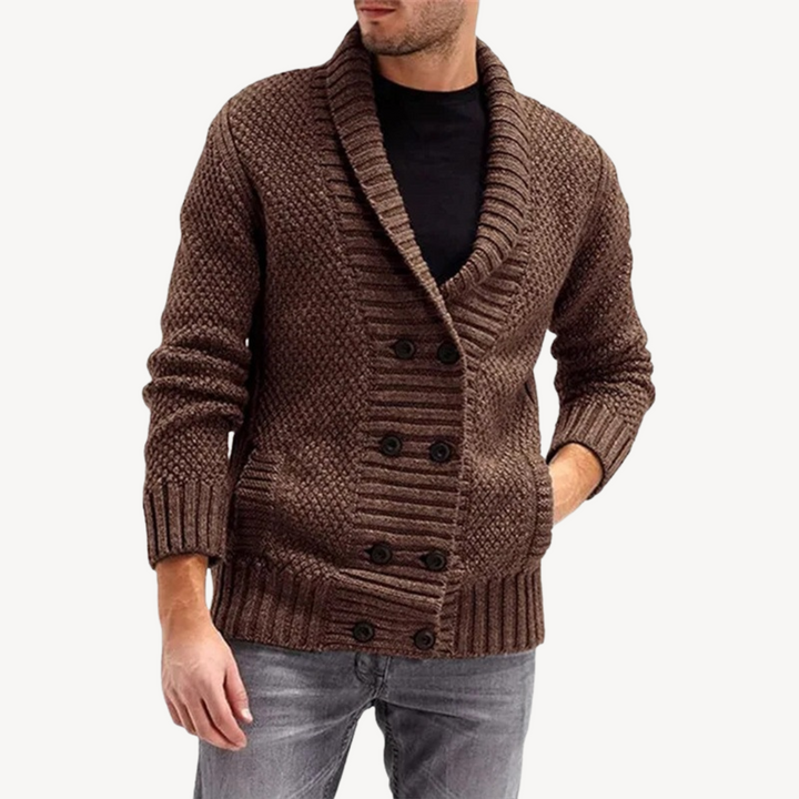 Men’s Button-Up Knit Cardigan Sweater | Loravelle