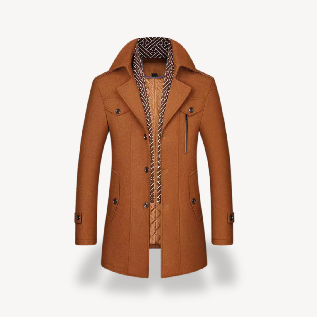 Men's Peacoat with Fleece Lining | Loravelle