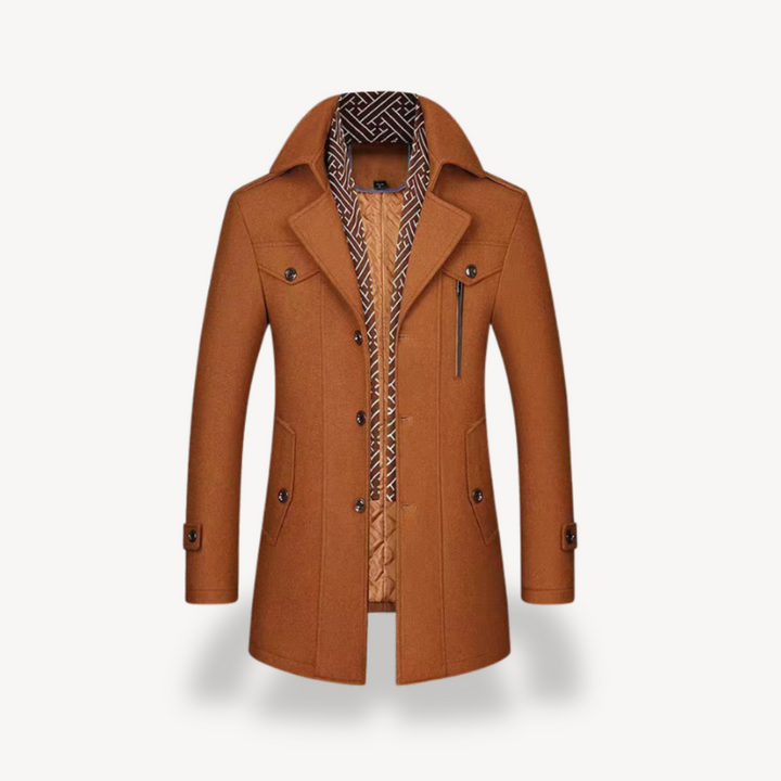 Men's Peacoat with Fleece Lining | Loravelle