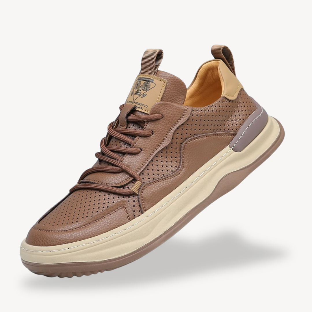 Orthopedic Men's Leather Sneakers | Loravelle