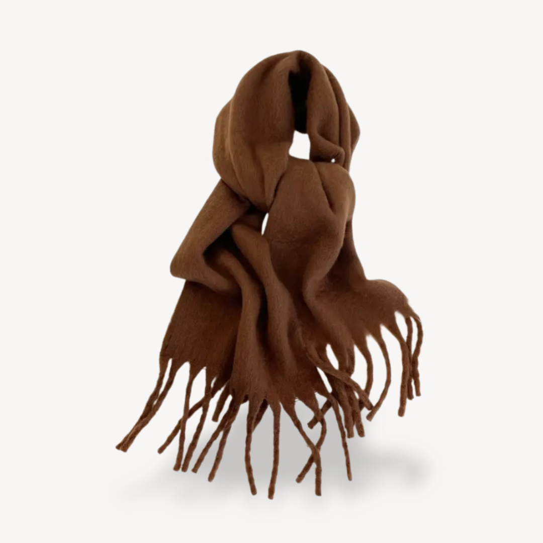 Fringed Wool Scarf | Loravelle