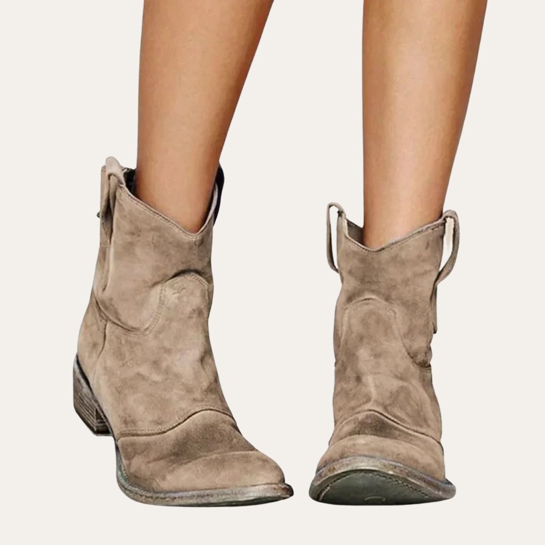 Women's Suede Orthopedic Ankle Boots | Loravelle