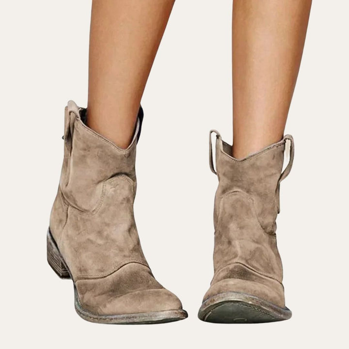 Women's Suede Orthopedic Ankle Boots | Loravelle