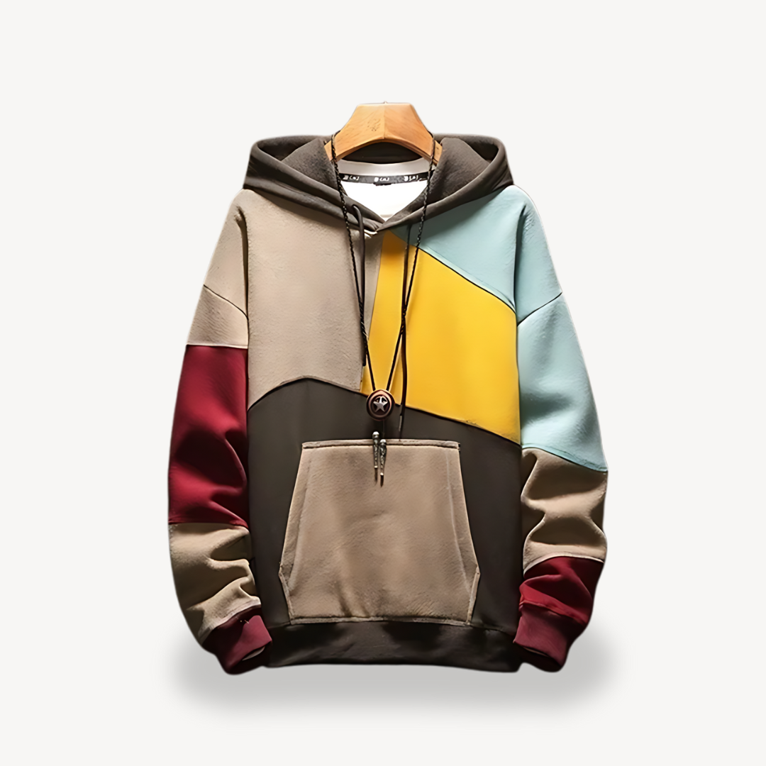 Color-Blocked Hoodie | Loravelle
