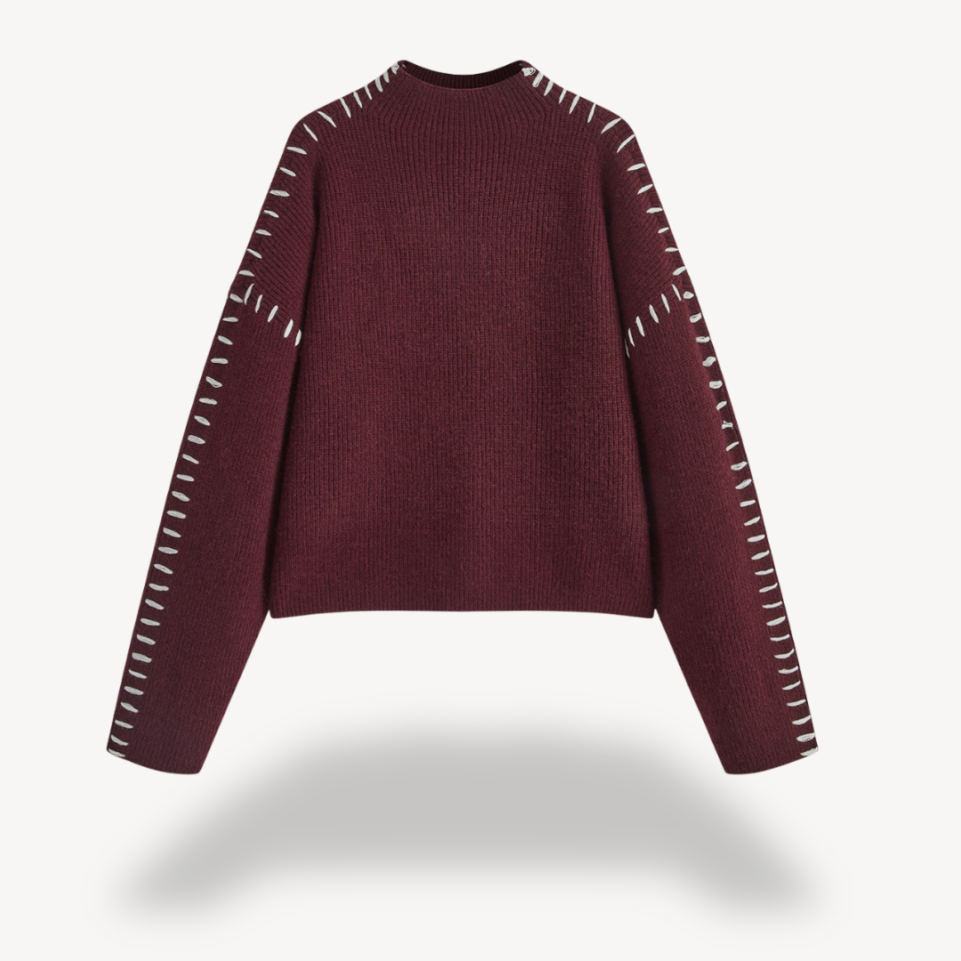 Women's Knit Stitch Detail Sweater | Loravelle