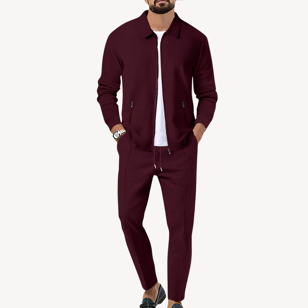 Men's Waffle Knit Loungewear Set | Loravelle
