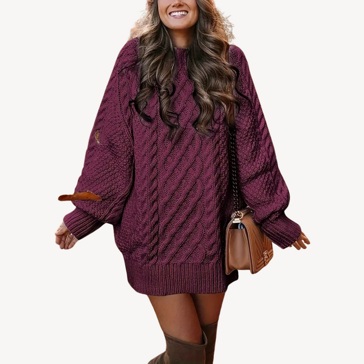 Cable Knit Sweater Dress for Women | Loravelle