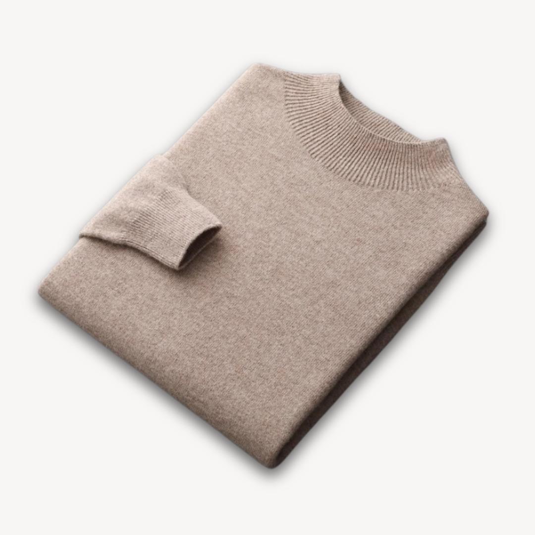 Loravelle | Men's Wool Cashmere Crew Neck Sweater – Adult Casual Knitwear