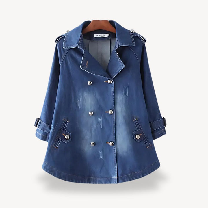 Denim Trench Coat Women | Loravelle