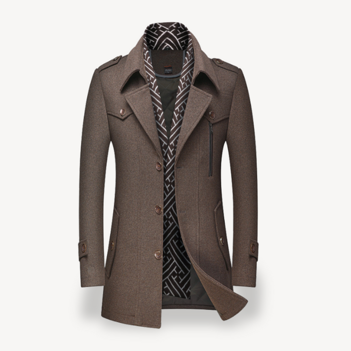 Men's Peacoat with Fleece Lining | Loravelle