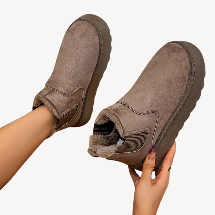 Women's Orthopedic Faux Fur Ankle Boots | Loravelle