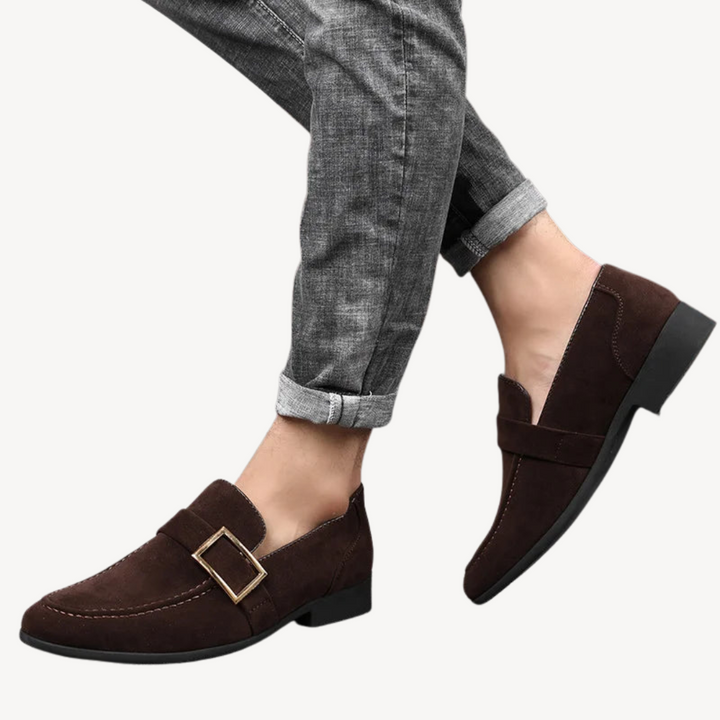 Men’s Orthopedic Loafers with Buckle | Loravelle